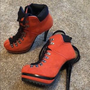 Lace up combat boots